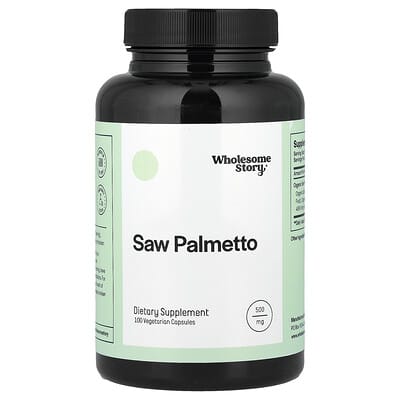 Wholesome Story Saw Palmetto, 100 вегетарианских капсул (500 mg per Capsule)