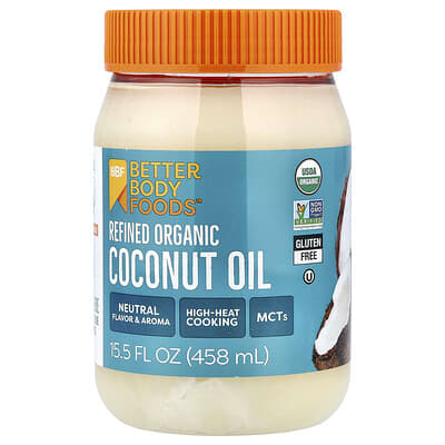 Refined Organic Coconut Oil, 15.5 fl oz (458 ml)