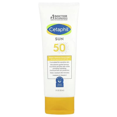 Sheer Mineral Sunscreen, SPF 50, 3 fl oz (89 ml)