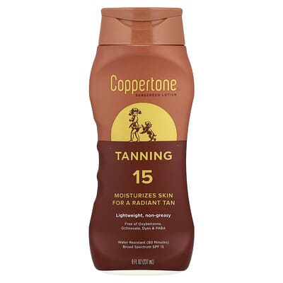 Лосьон для загара, солнцезащитный крем, SPF 15, 8 fl oz (237 ml)