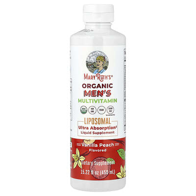 Органический мужской мультивитаминный комплекс Liposomal, Vanilla Peach, 15.22 fl oz (450 ml)