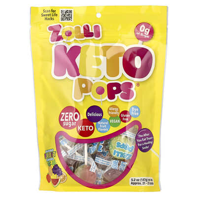 Zollipops Keto Pops® фруктовые 5.2 oz (147 g)