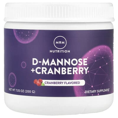 D-Mannose + Cranberry, клюква, 7.05 oz (200 g)