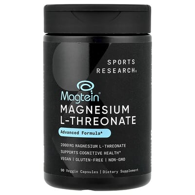 Magtein®, магния L-треонат, 90 вегетарианских капсул (666 mg на капсулу)
