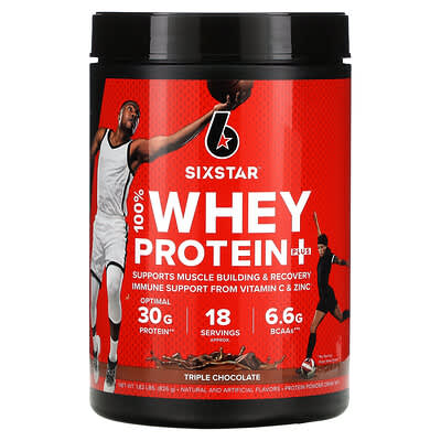 100% Whey Protein Plus, Triple Chocolate, 1.81 lb (821 g)