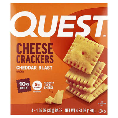Сырные крекеры Cheddar Blast, 4 пакета, по 1.06 oz (30 g)