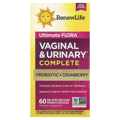 Ultimate Flora™ Vaginal & Urinary Complete, 60 веганских капсул с замедленным высвобождением