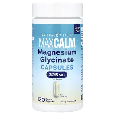 MaxCalm®, Magnesium Glycinate, 120 Vegan Capsules (108 mg per Capsule)