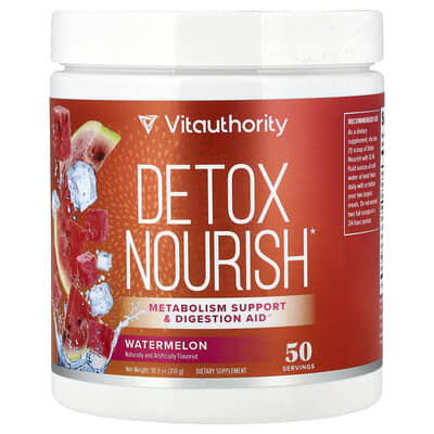 Vitauthority Detox Nourish, Арбуз, 10.9 oz (310 g)