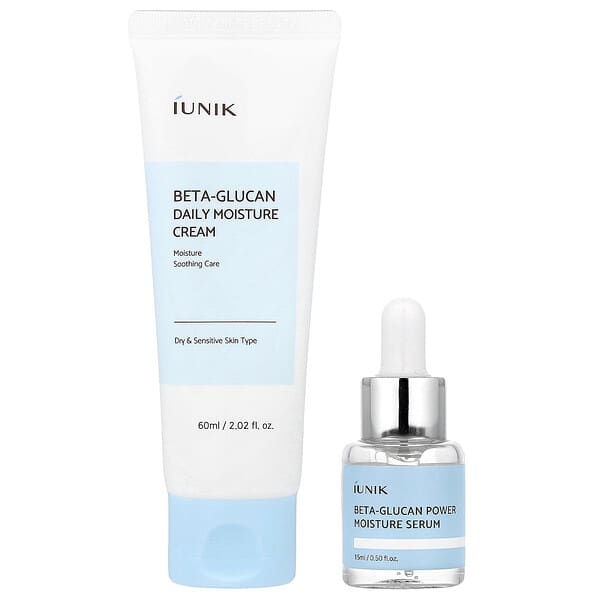 Beta-Glucan Edition Skincare Set, Cream & Mini Serum, 2 Piece Set