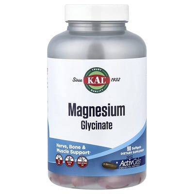 Глицинат магния, 90 мягких капсул (105 mg на капсулу)