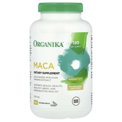 MACA, 750 mg, 180 вегетарианских капсул