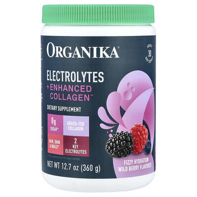 Electrolytes + Enhanced Collagen™, Wild Berry, 12.7 oz (360 g)