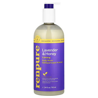 Успокаивающий гель для душа, Лаванда и мед, 24 fl oz (710 ml)