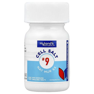 Cell Salt #9, Nat Mur 6X, 100 быстрорастворимых таблеток