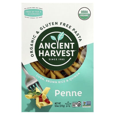Органическая безглютеновая паста Penne, 9.6 oz (272 g)