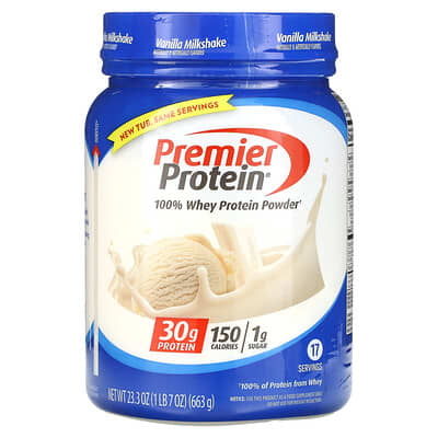Сывороточный протеин 100% Whey Protein Powder, Vanilla Milkshake, 1 lb 7 oz