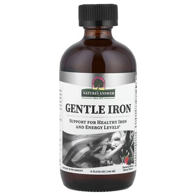 Gentle Iron, натуральный микс ягод, 8 fl oz (240 ml)