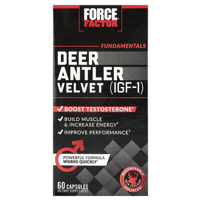 Fundamentals, Deer Antler Velvet (IGF-1), 60 капсул