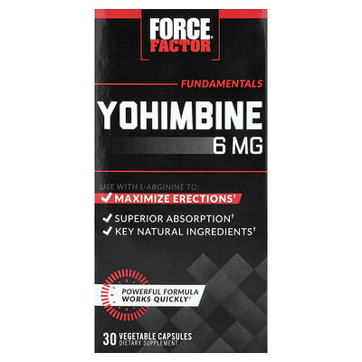 Yohimbine Fundamentals, 30 вегетарианских капсул