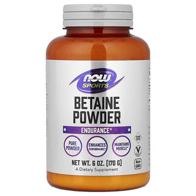 NOW Foods Betaine Powder для спорта, 6 oz (170 g)
