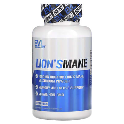 Lion's Mane, 60 вегетарианских капсул (500 mg per Capsule)