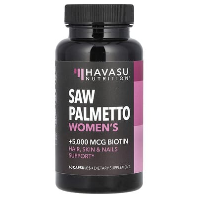 Женский Saw Palmetto + Biotin Havasu Nutrition 60 Capsules