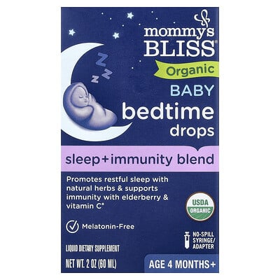 Organic Baby Bedtime Drops, Age 4 Months+, 2 oz (60 ml)