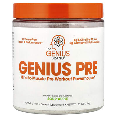 Genius Pre, Sour Apple, 10.4 oz (296 g)