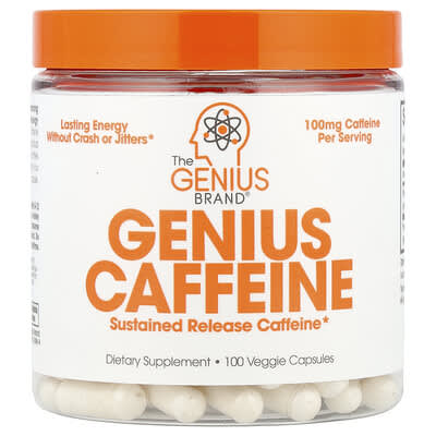 Genius Caffeine, 100 mg, 100 Veggie Capsules
