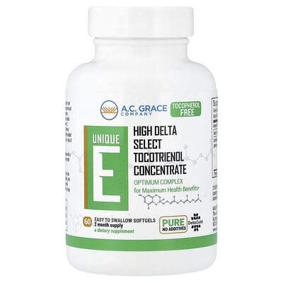 Unique E, Tocotrienol, 125 mg, 60 Easy To Swallow Softgels
