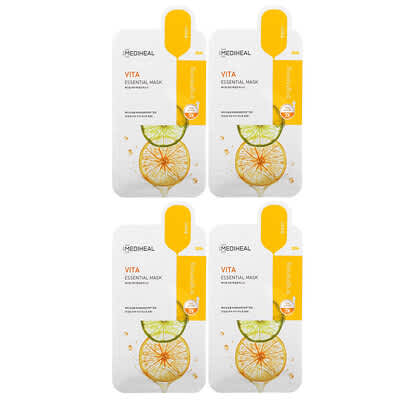 Vita, Essential Beauty Mask, 4 Sheets, 0.81 fl oz (24 ml) Each
