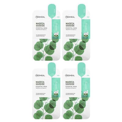 MEDIHEAL увлажняющая маска для лица Madecassoside, 4 шт., 0.81 fl oz (24 ml) каждая
