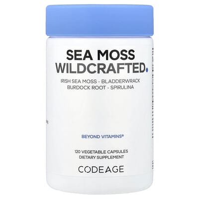 Sea Moss, Wildcrafted, 120 Vegetable Capsules
