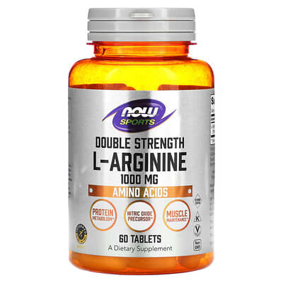 Sports L-Arginine, 1,000 mg, 60 таблеток