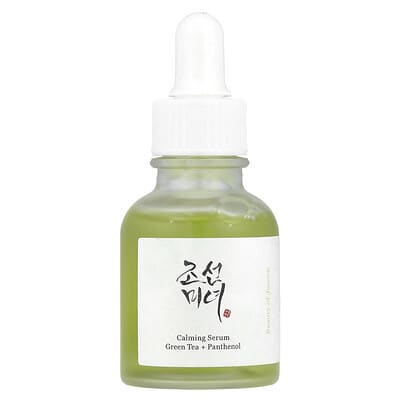 Успокаивающая сыворотка, зеленый чай + пантенол, 1.01 fl oz (30 ml)