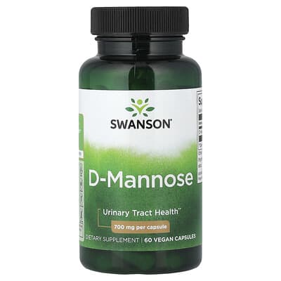 Swanson Vitamins D-Mannose, 700 mg, 60 веганских капсул
