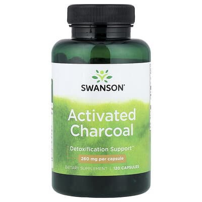 Activated Charcoal, 260 mg, 120 Capsules