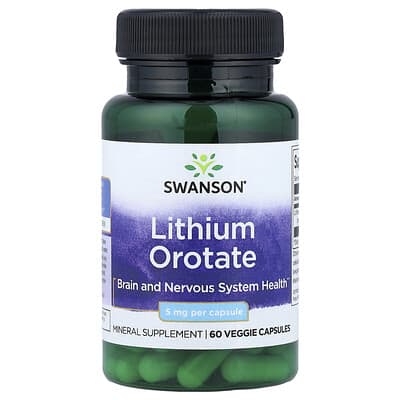 Lithium Orotate, 5 mg, 60 вегетарианских капсул