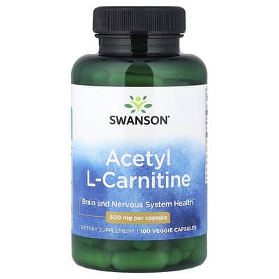 Acetyl L-Carnitine, 500 mg, 100 вегетарианских капсул