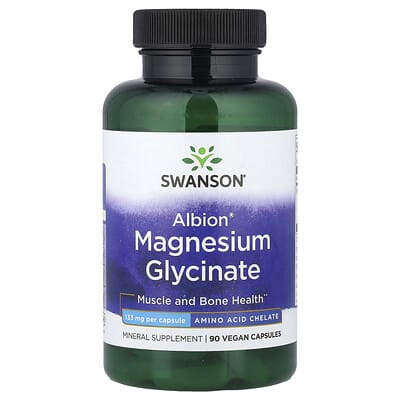Albion®, Магния глицинат, 133 mg, 90 веганских капсул