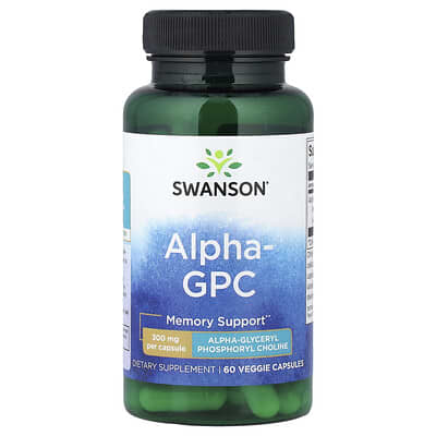 Alpha GPC, 300 mg, 60 вегетарианских капсул