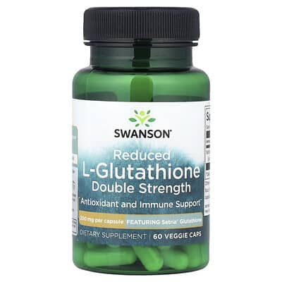 Swanson Vitamins L-Glutathione, 200 mg, 60 вегетарианских капсул