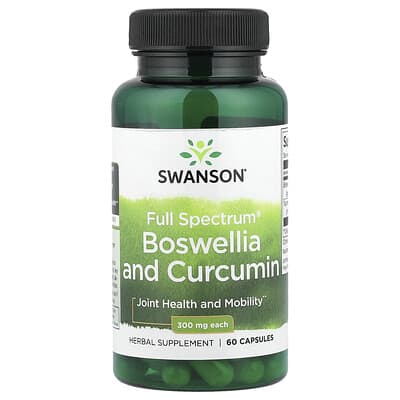 Swanson Vitamins Full Spectrum® Boswellia and Curcumin 60 капсул