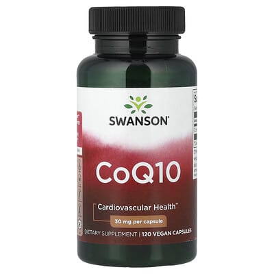 CoQ10, 30 mg, 120 веганских капсул