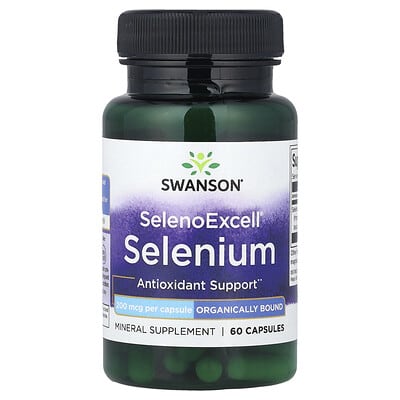 Swanson Vitamins SelenoExcell®, селен, 200 mcg, 60 капсул
