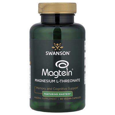 Swanson Vitamins магний L-треонат с Magtein®, 90 веганских капсул