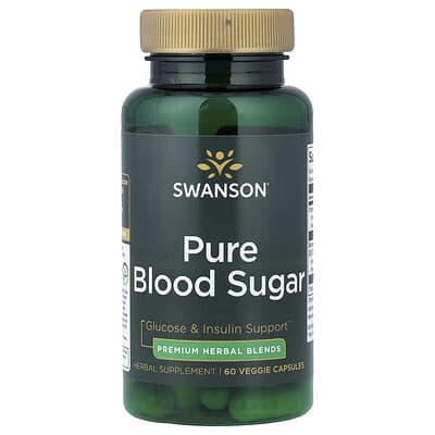 Pure Blood Sugar, 60 вегетарианских капсул