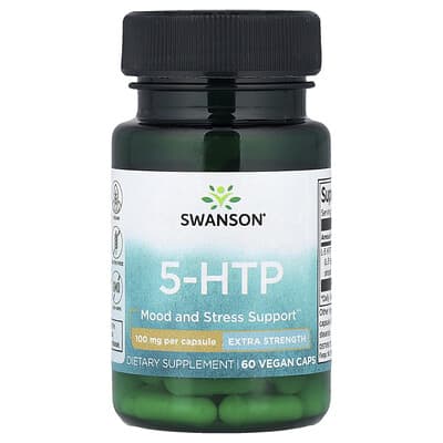 5-HTP, 100 mg, 60 веганских капсул