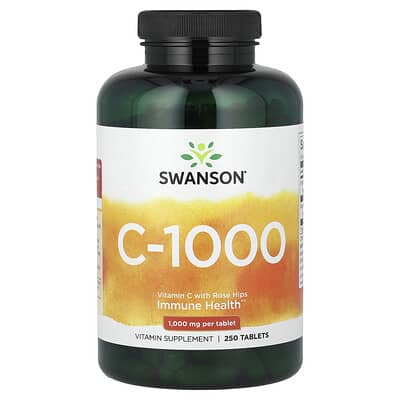 Витамин C Swanson Vitamins с шиповником, 250 таблеток